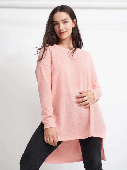 Sweater Largo Rosado