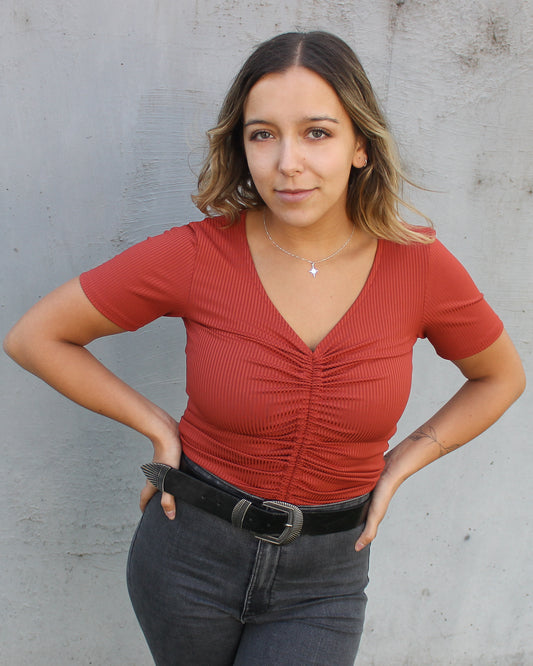 Polera Roxy Terracota